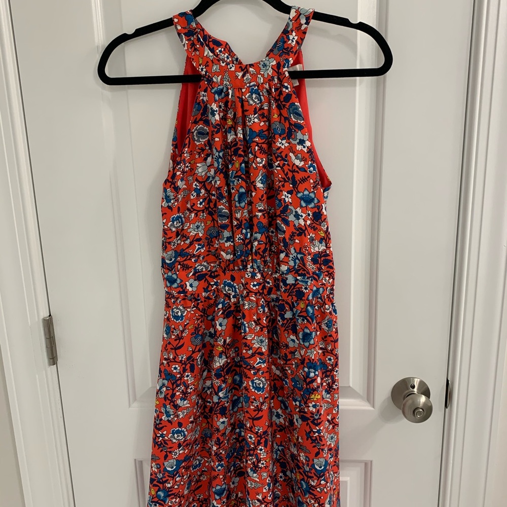 Floral pink dress